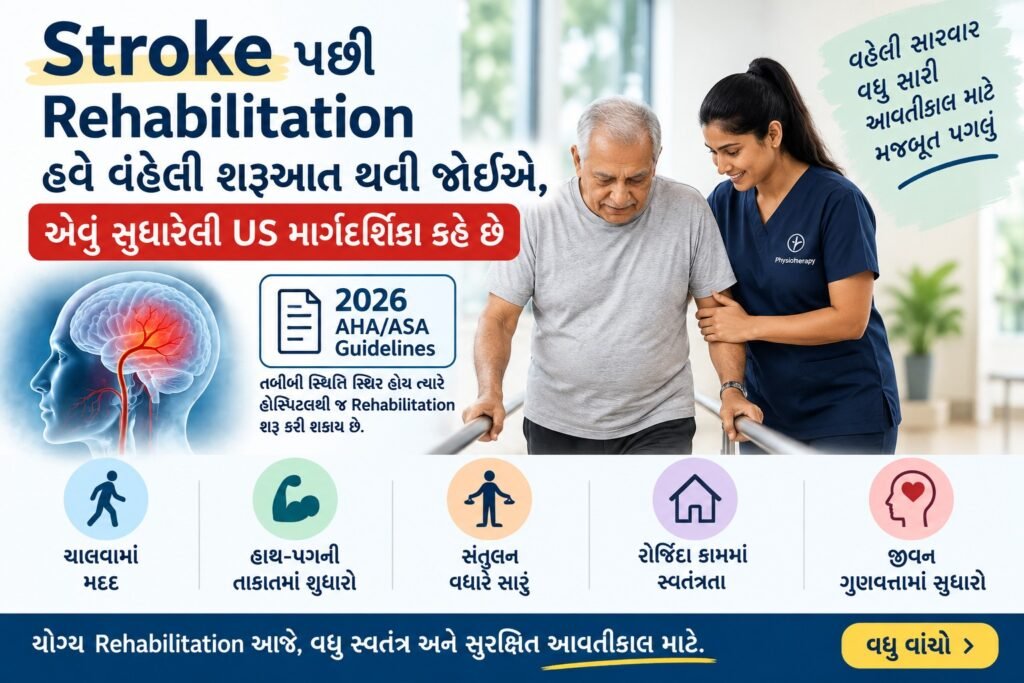 Stroke પછી વહેલી Rehabilitation